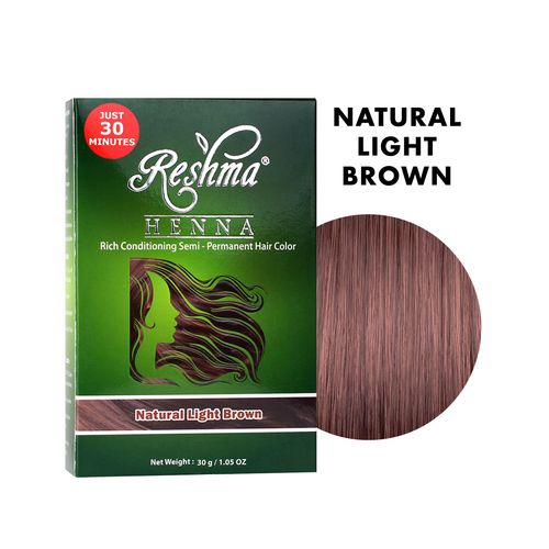 Tinte Semipermanente de Henna Natural Light Brown