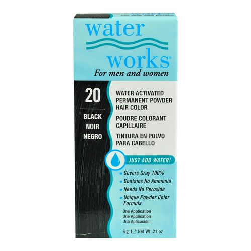 Tinte Permanente en Crema en Polvo Water Works #20 Black