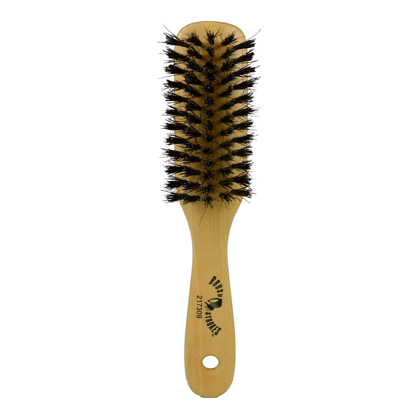 GranNaturals Cepillo de madera con cerdas de madera - Cepillo de pelo  rizado de madera ovalada para desenredar y peinar el cabello de las mujeres