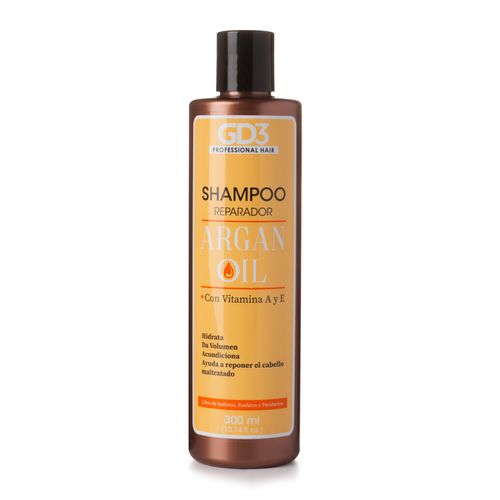 Shampoo Reparador con Aceite de Argán GD3 300 ml