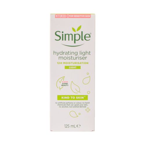 Crema de hidratacion ligera Simple 125ml