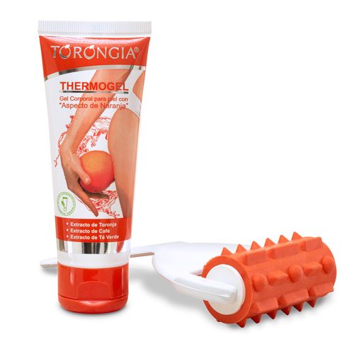 Kit thermogel piel naranja con rodillo masajeador