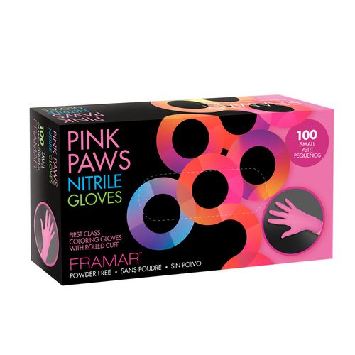 Guantes Chicos Pink Paws Nitrile