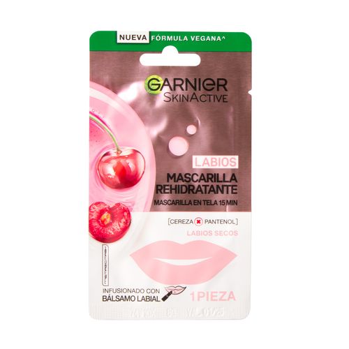 Mascarilla para labios Garnier SkinActive Hidrabomb Cherry