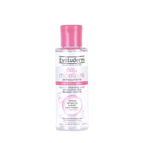 Agua micelar desmaquillante para piel seca y sensible 100 ml