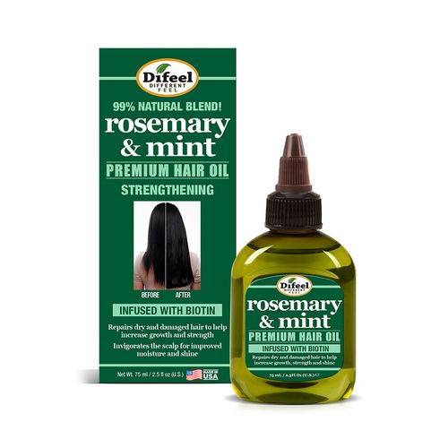 Aceite Reforzador de Cabello con biotina Rosemary Mint Difeel 75 ml