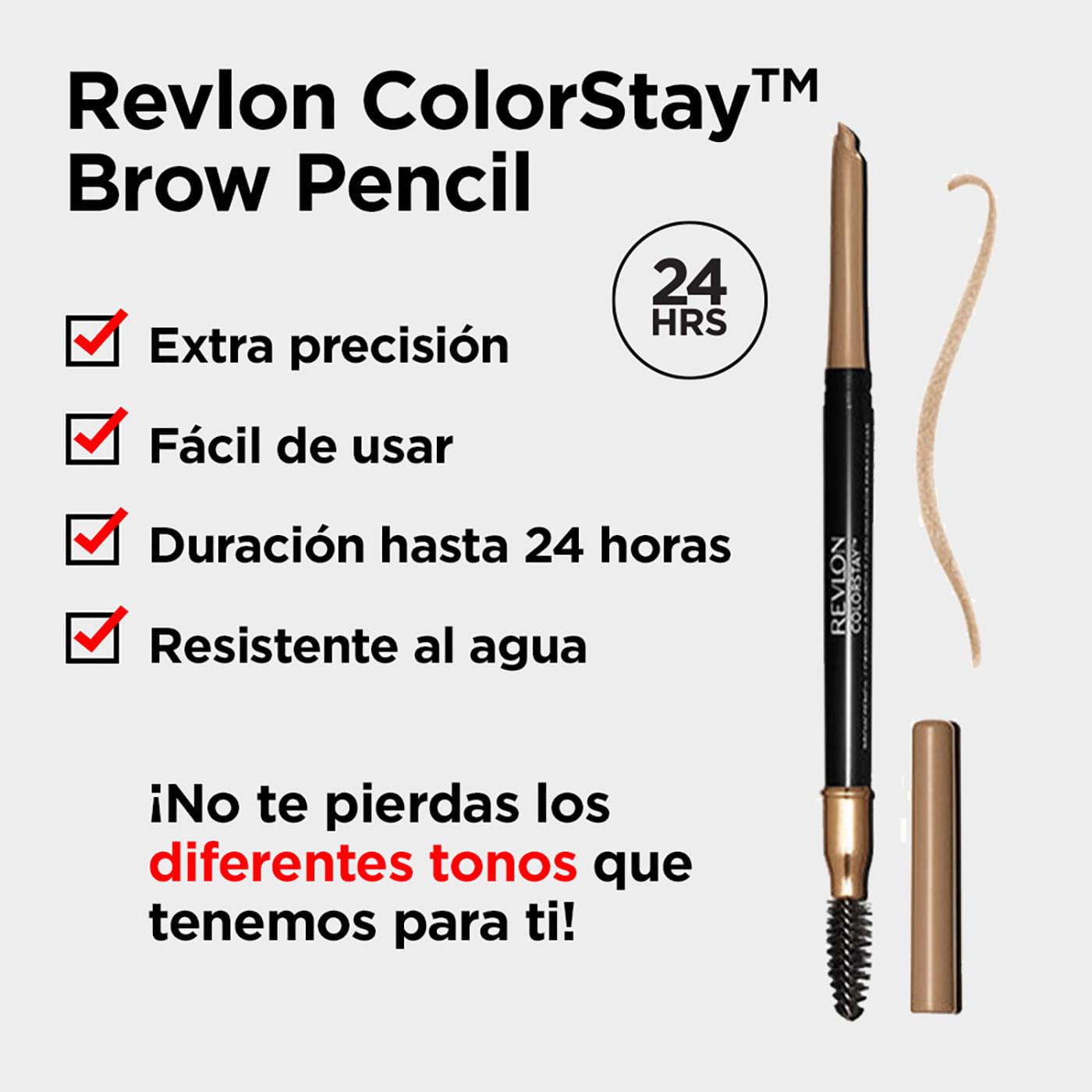 Lapiz Delineador Para Cejas Colorstay Soft Brown 