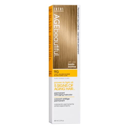 Tinte Permanente en Crema 9G Light Golden Blonde