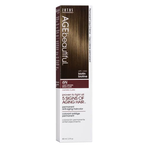 Tinte Permanente en Crema 6N Light Brown