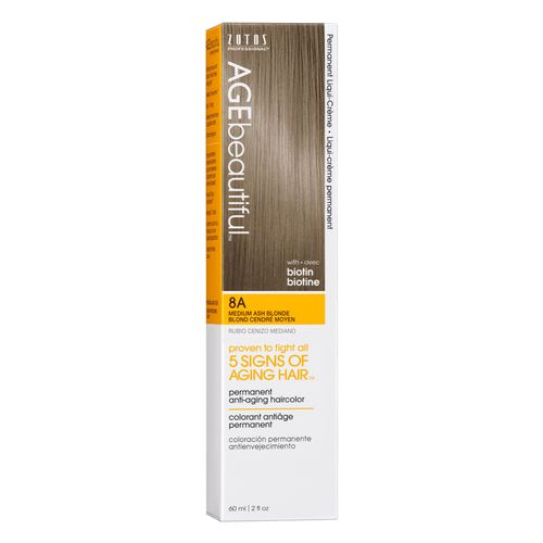 Tinte Permanente en Crema 8A Medium Ash Blonde