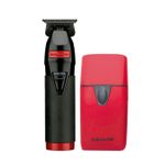 Combo-Trimmer-fx-y-Shaver-UV-Negro-Rojo