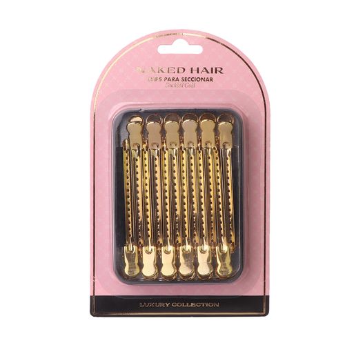 Clips para seccionar Duckbill Gold Naked Hair