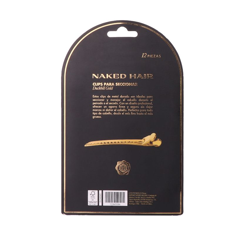 Clips-para-seccionar-Duckbill-Gold-Naked-Hair