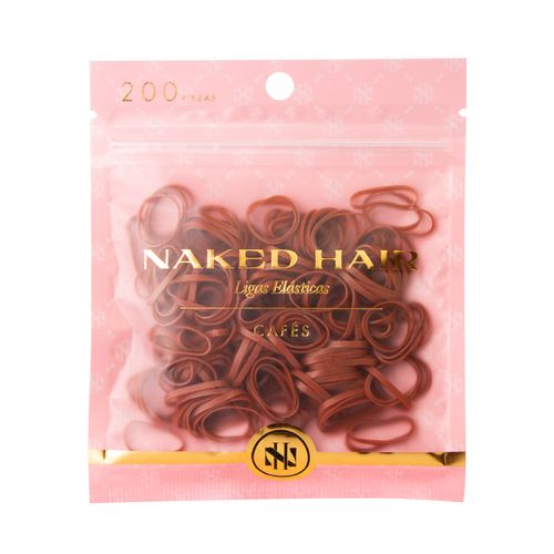 Ligas Elasticas Cafés 200 pc Naked Hair