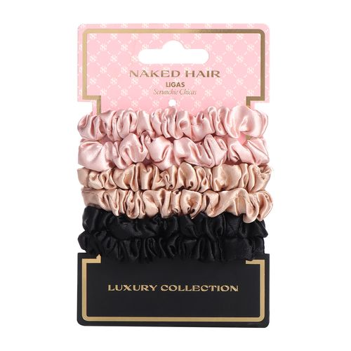 Ligas scrunchie chicas 6 pzs