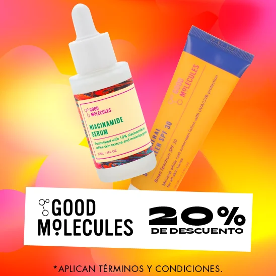 Piel perfecta con tus favoritos de Good Molecules, con un 20% de descuento