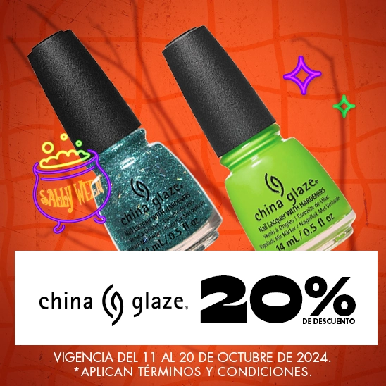 Uñas brillantes que duran todo el día con China Glaze con un 20% de descuento