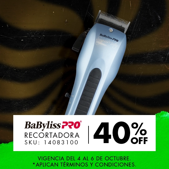 Luce siempre guapo con la recortadora profesiona babyliss con un 40% de descuento