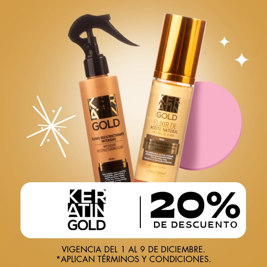 Repara tu cabello con la queratina de Keratin Gold, con un 20% de descuento