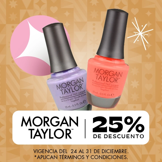 Color perfecto para tus uñas con Morgan Taylor con un 25% de descuento