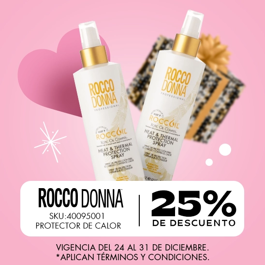 Protege tu cabello del calor con el termoprotector de Rocco Donna con un 25% de descuento