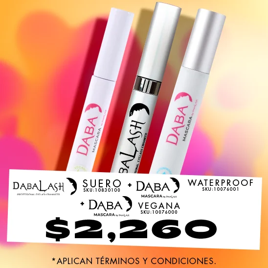 El trio perfecto para una mirada perfecta, Dabalash, Daba Vegana y Waterproof