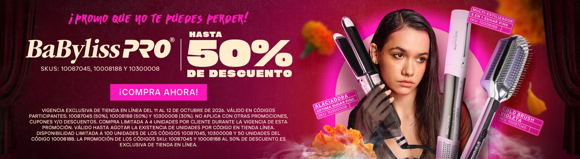 Los productos que necesitas para lograr tu look más spooky están aquí. Encuentra todo lo necesario para lucir increíble este Halloween desde: Bases de maquillaje para el rostro, máscaras de pestañas, polvos selladores, rubores, delineadores, labiales, sombras, brochas, aplicadores y accesorios de maquillaje.  Además, descubre las mejores marcas para elevar tu disfraz como: Wet n Wild, Maybelline, Beauty Creations, Bissú, Palladio, Ardell, Real Techniques, Lipsmacker.   ¡Compra ahora con Sally México y recibe en tu hogar!