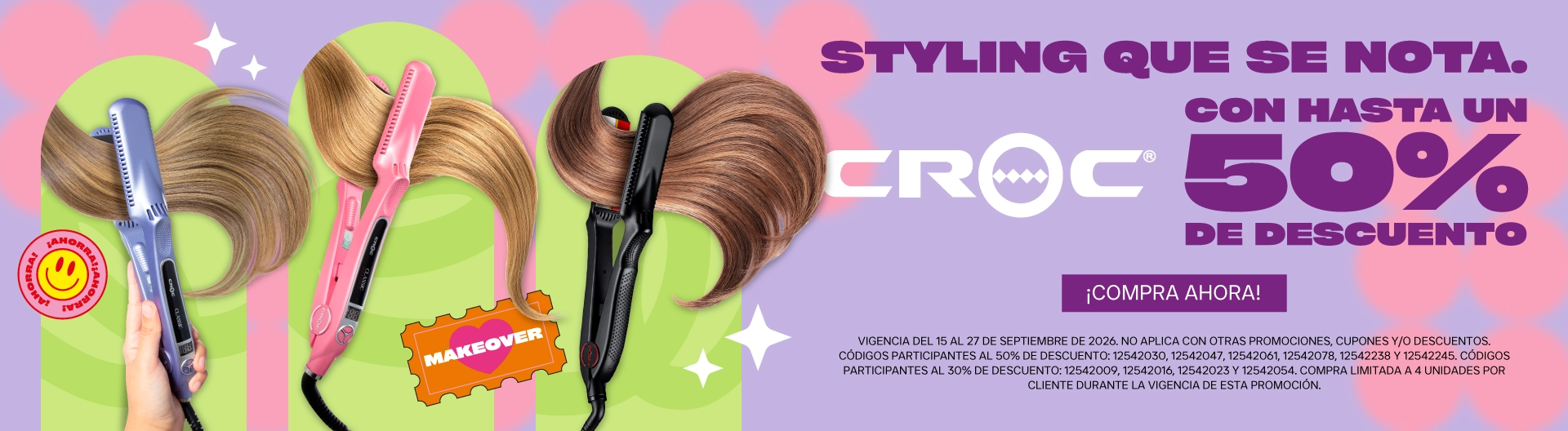 Logra un look perfecto con las alaciadoras de Croc, con hasta un 50% de descuento