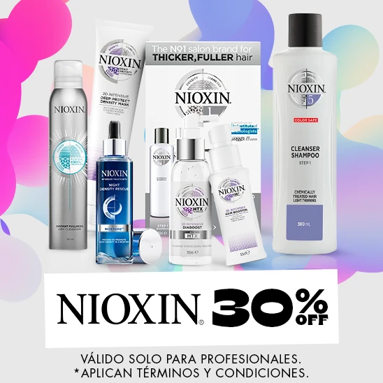 Cuida la caida del cabello de tus clientes con Nioxin