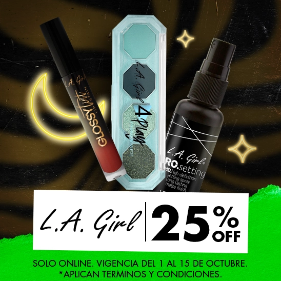 LA Girl tiene todo lo que necesitas para complementar tu look en este Halloween con un 20% de descuento