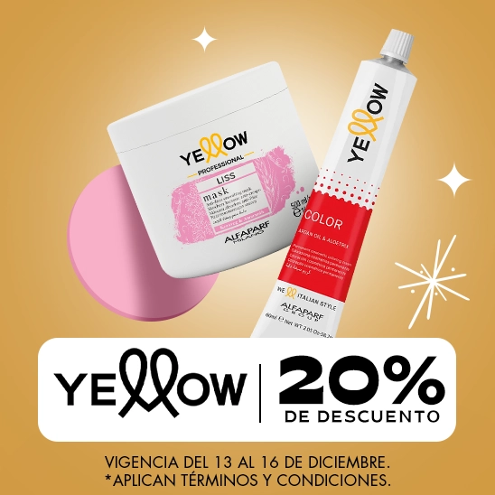 El poder italiano para tu cabello con Yellow con un 20% de descuento