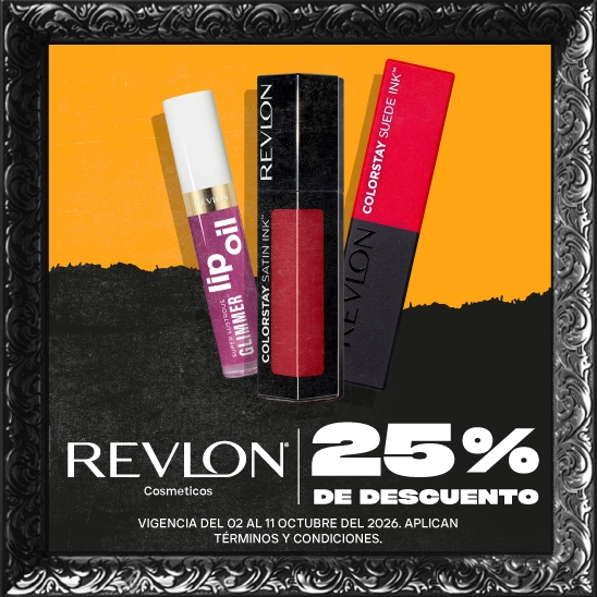 Tu makeup más brillante con Revlon a un 25% de descuento