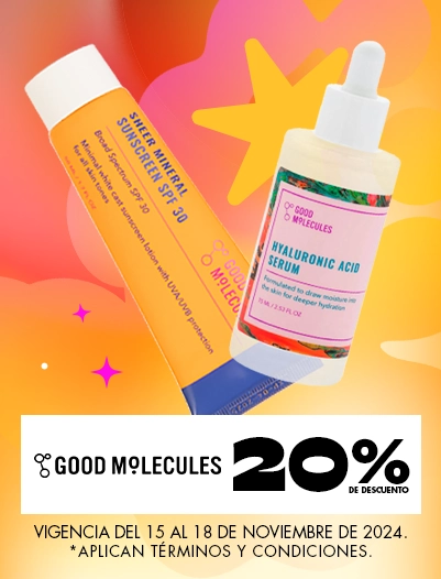 Cuida tu piel con Good Molecules con un 20% de descuento