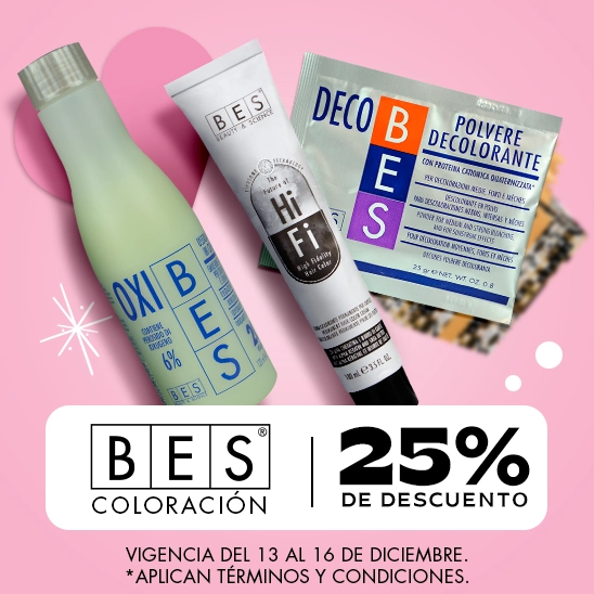 El poder italiano de Bes para lograr un nuevo color, con un 25% de descuento