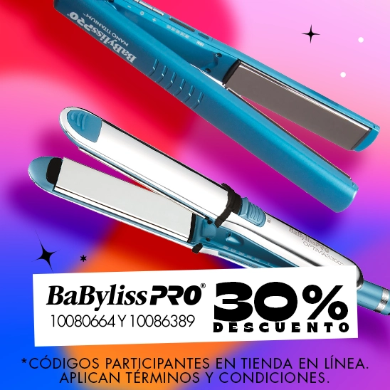 Planchas y Recortadoras Babyliss para mantener tu look perfecto con un 30% de descuento