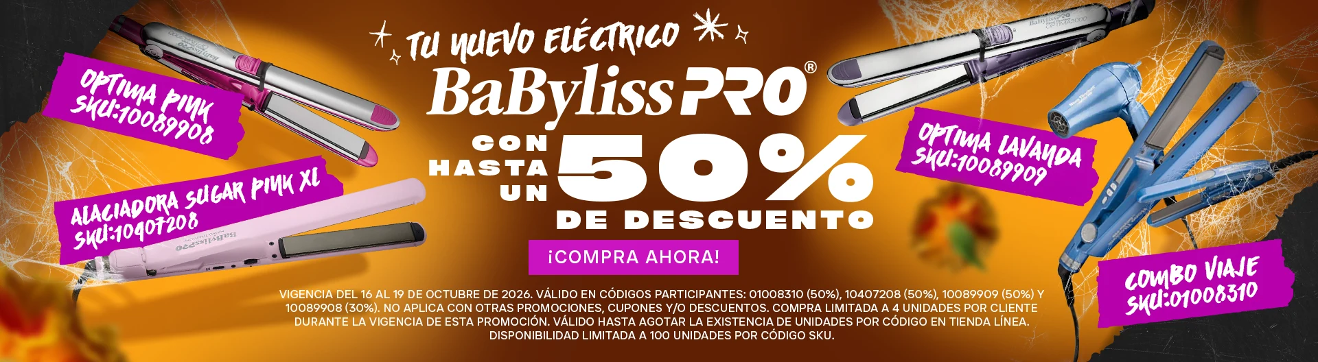 Encuentra tu nuevo eléctrico Babyliss, con un 50% de descuento