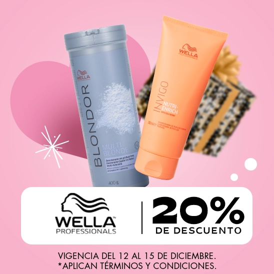 El salon llega a tu casa con Wella con un 20% de descuento