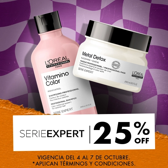 Cuidado de Salon para tu cabello con Serie Expert con un 25% de descuento