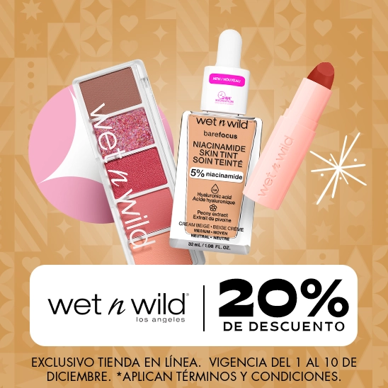 Los looks más atrevidos con Wet n Wild con un 20% de descuento