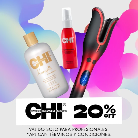 Poder profesional con electricos y haircare de CHI