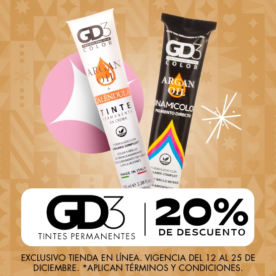 Logra un color nuevo con el poder del argan de GD3, con un 20% de descuento