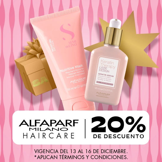 Cuida tu cabello con la tecnología italiana de Alfaparf Milano con un 20% de descuento