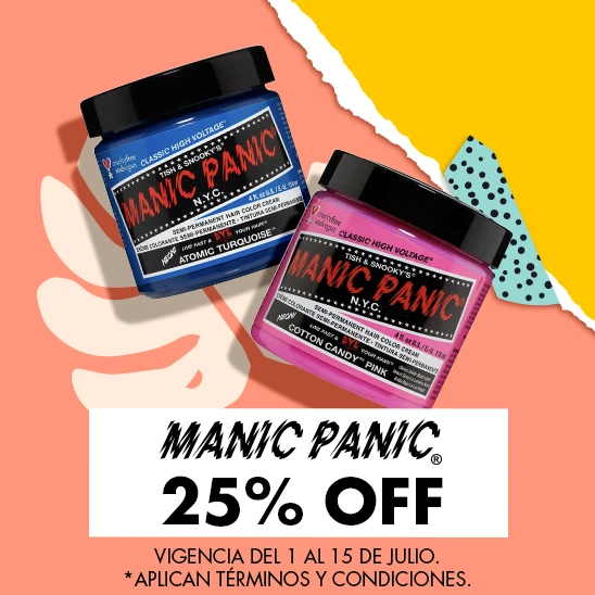 Un color atrevido para tu cabello con Manic Panic con un 25% de descuento