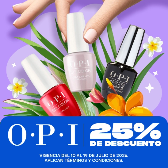 Uñas que duran para siempre con OPI con un 25% de descuento