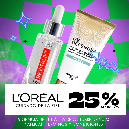 Cuida tu piel con la seguridad de L'oréal con un 20% de descuento