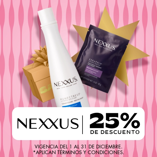 Hidrata tu cabello con Nexxus con un 25% de descuento