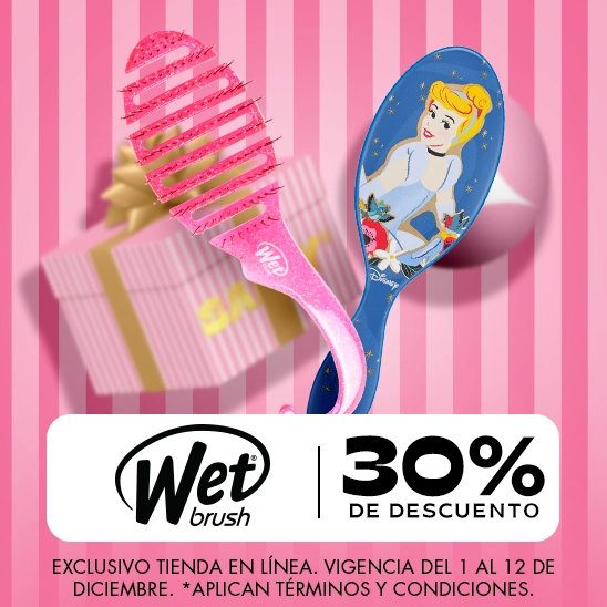 Encuentra el cepillo ideal para ti con The Wet Brush con un 30% de descuento