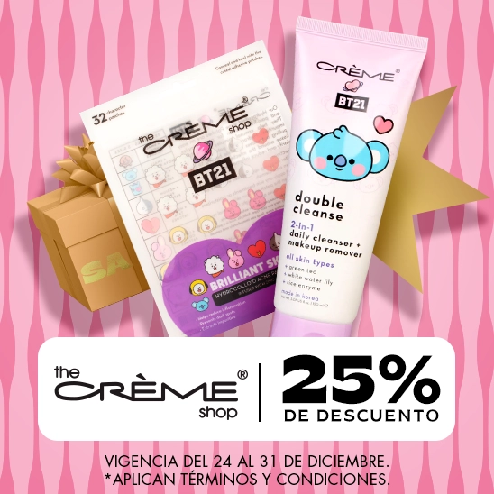 El skincare más kawaii con Creme Shop con 25% de descuento