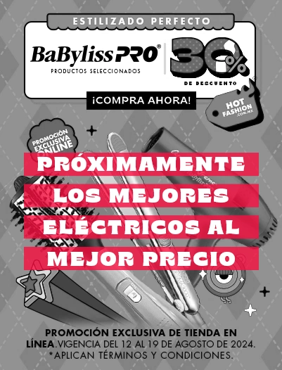 Ofertas en secadoras, planchas, peines eléctricos de Babyliss PRO