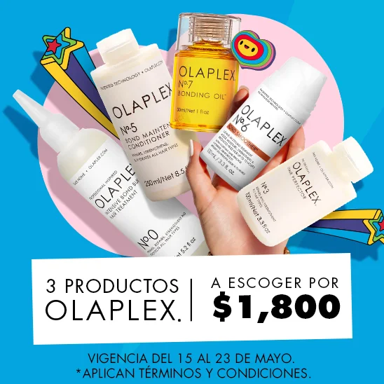 Rescata tu cabello con Olaplex. 3 productos Olaplex a escoger por $1,800